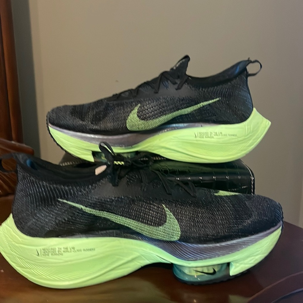 Nike Air Zoom Alphafly Next% size 11 wmns Valerian blue/black lime blast